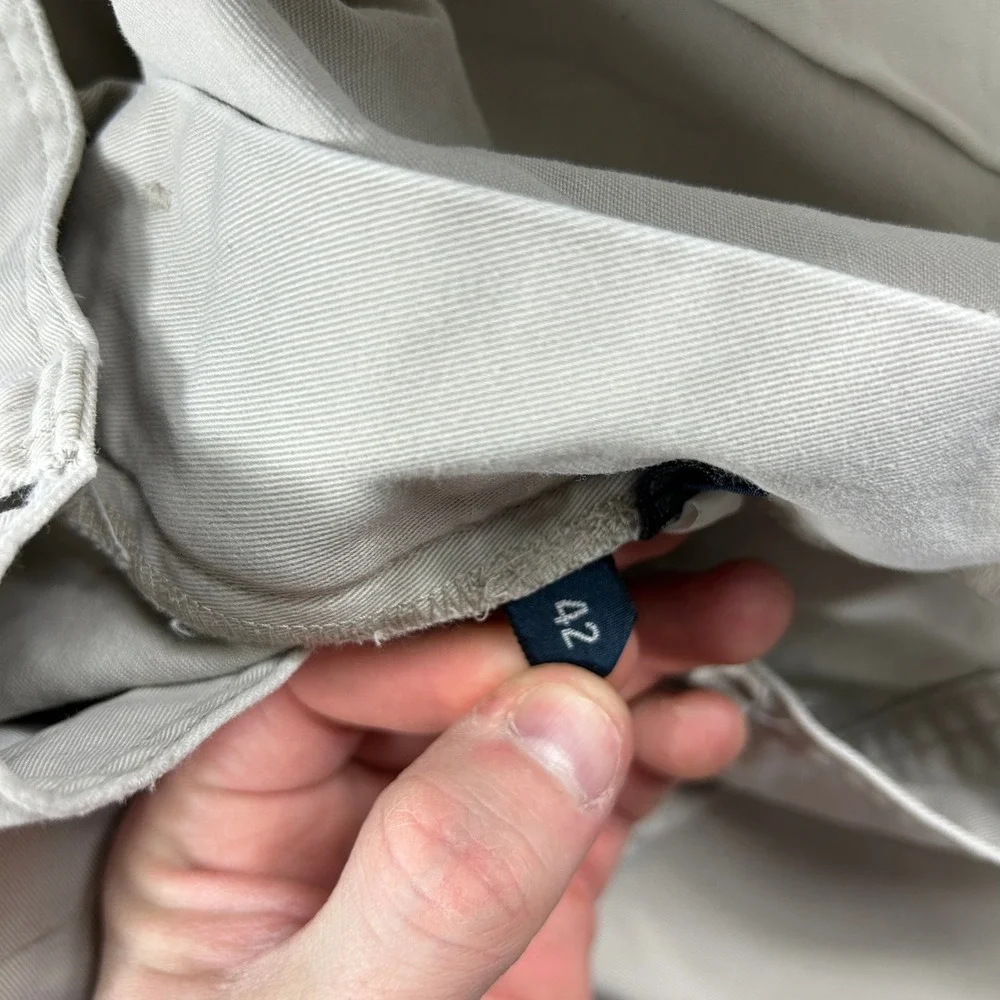 Polo Ralph Lauren‎ Cargo Shorts Mens 42 Tan Khaki Cotton Chino Classic Pockets